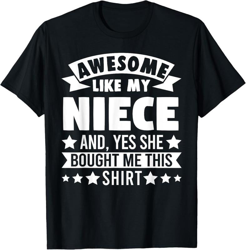100% Cotton Awesome like my Niece Uncle Aunt T-Shirt