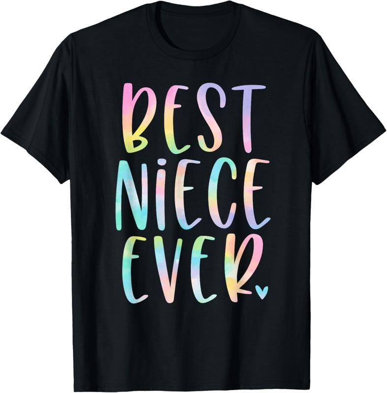 100% Cotton Best Niece Ever Gifts From Aunt Tie Dye T-Shirt