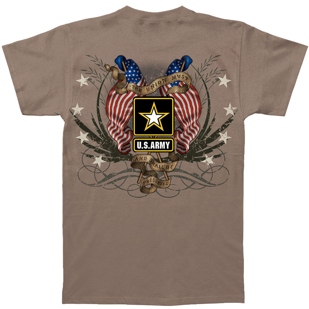 Army Star Double Four Star Double Flag T-shirt
