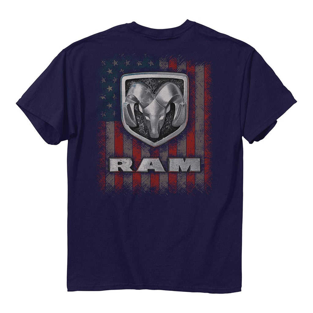 Ram - Logo USA Flag T-Shirt