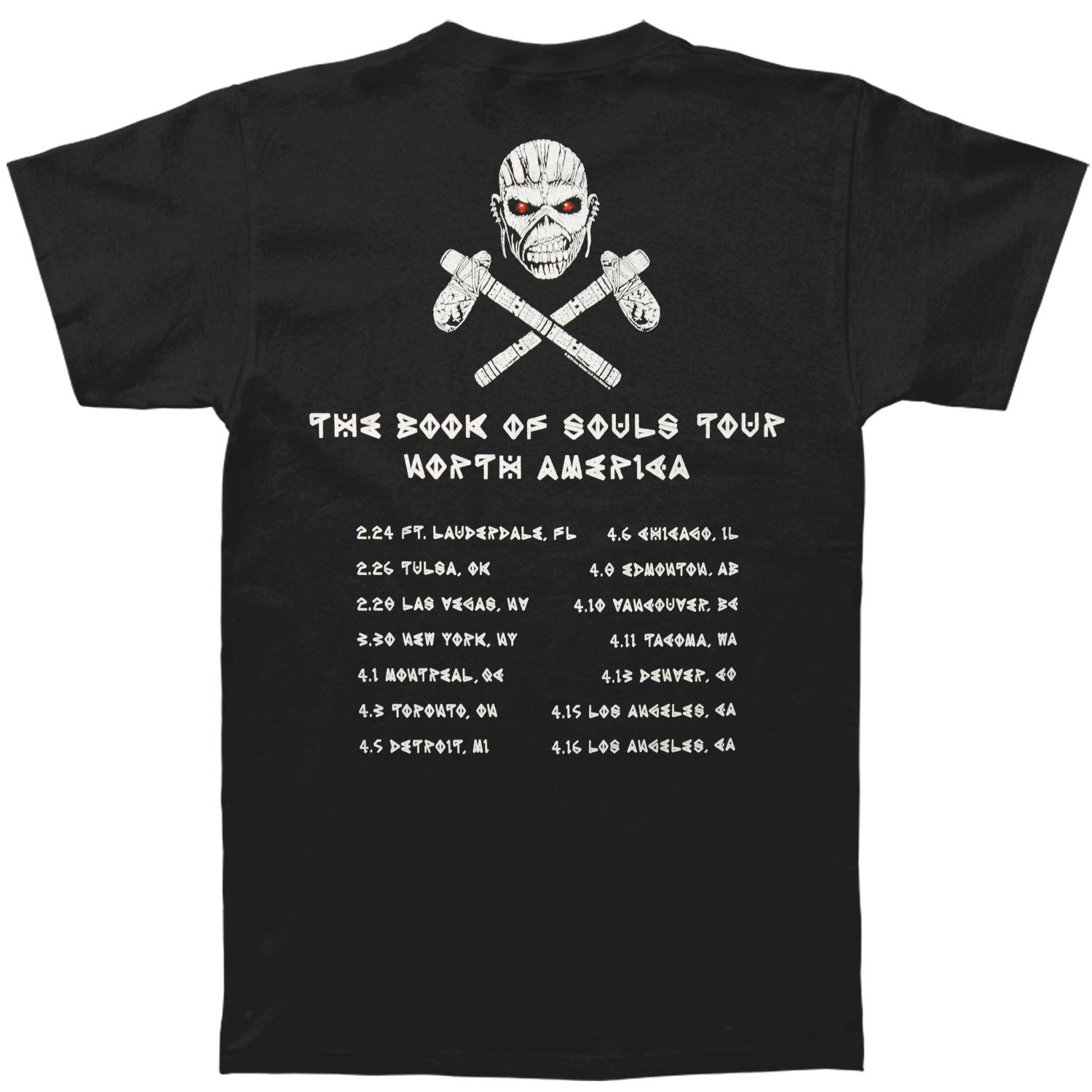 Book Of Souls N.A. Tour T-shirt