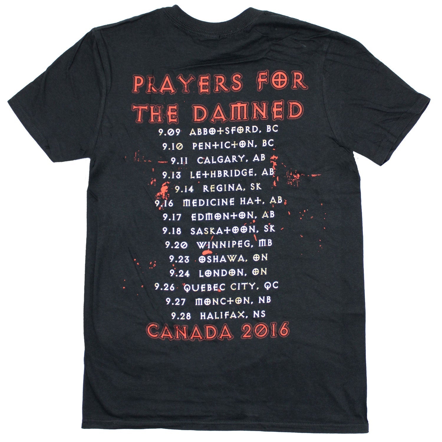 Darkness Skull 2016 Canada Tour Tee T-shirt