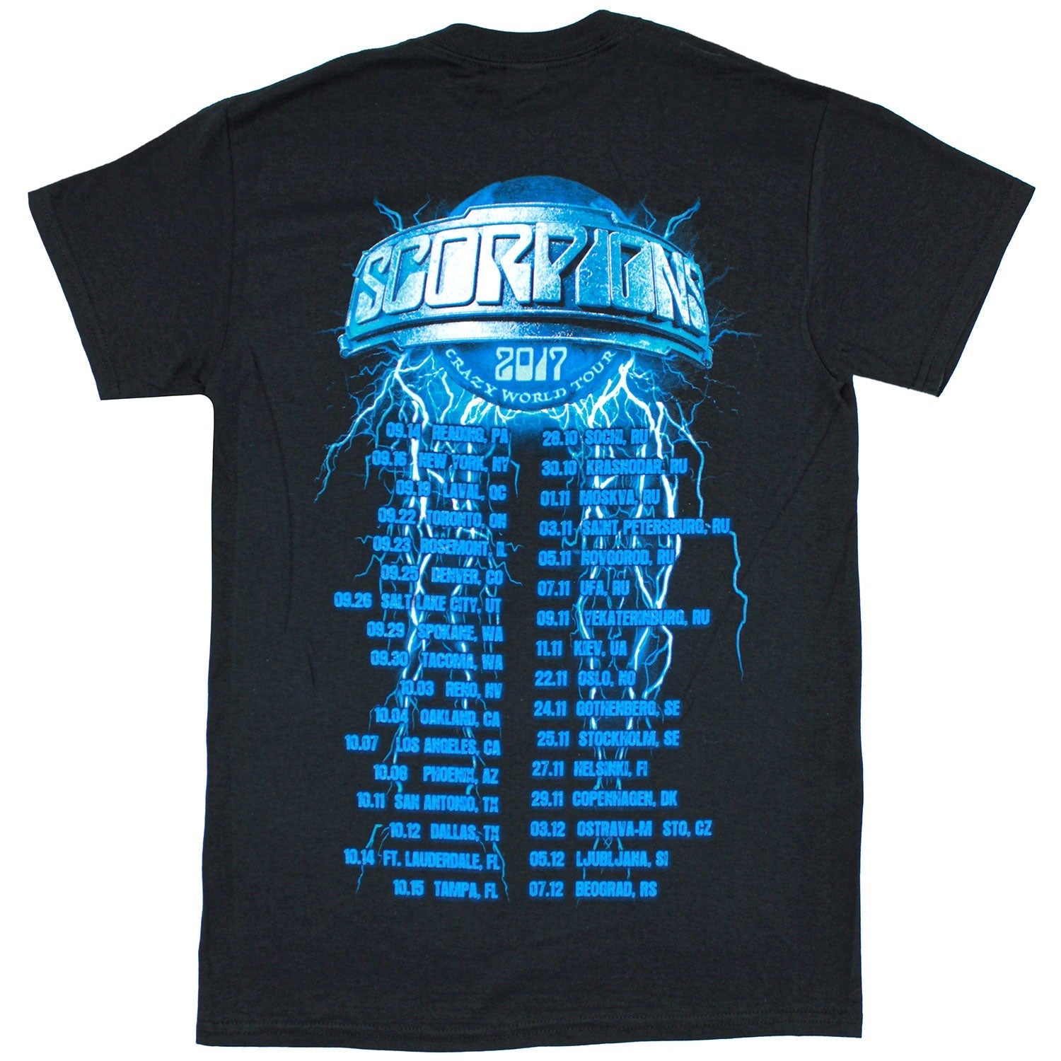 Crazy World Tour 2017 City Info Reading  PA - Beograd T-shirt