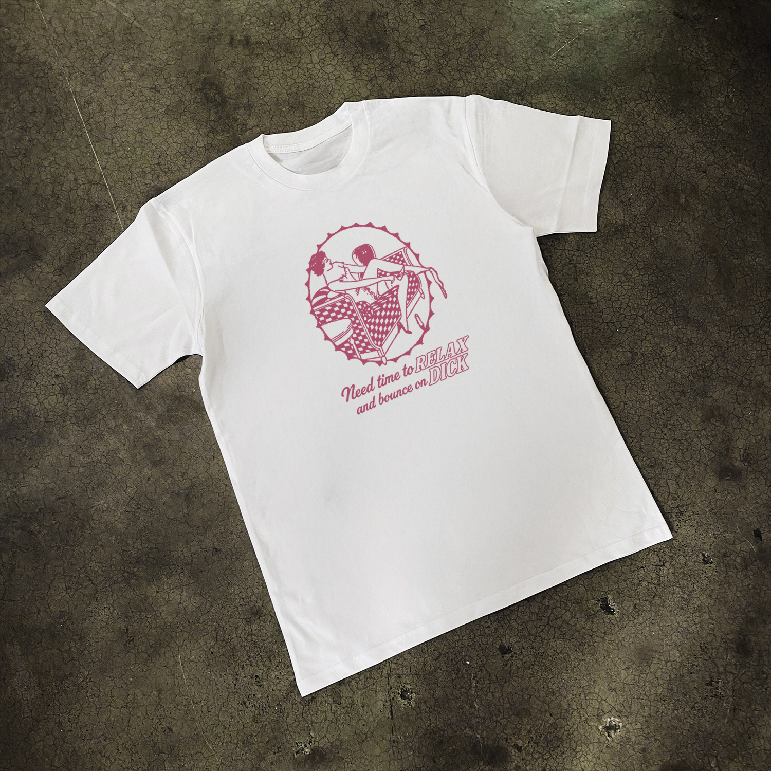 'NEED TIME' CLASSIC WHITE TEE