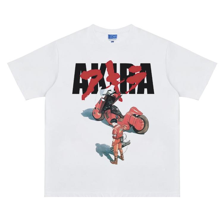 Akira "Shotaro" Vintage Oversized Tee Anime T-shirt 100% Cotton Original Design Men's Top Streetwear Casual Menswear Tshirt