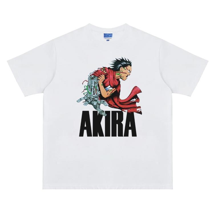 Akira "Tetsuo Mutation" Heavyweight Vintage Tee 100% Cotton OVERSIZED Anime T-shirt Menswear Top Crew Necks Tshirt Casual Streetwear White Crewneck