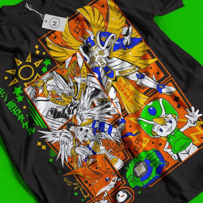 Angewomon - Angel wings - Cat Gatomon T-shirt ,Cool Anime Shirt ,Anime Clothing ,Japanese T-Shirt, Anime Graphic ,Tee Men & Women