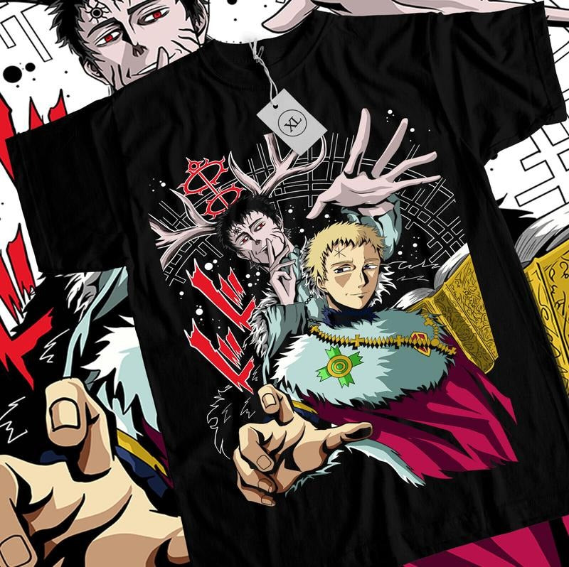 Asta Yuno T-Shirt S-4XL Black Clover Shirt Anime Manga Graphic Tee Tshirt S-4XL