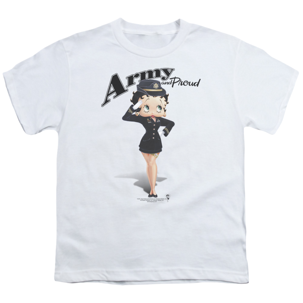 Betty Boop Army Boop - Youth T-Shirt