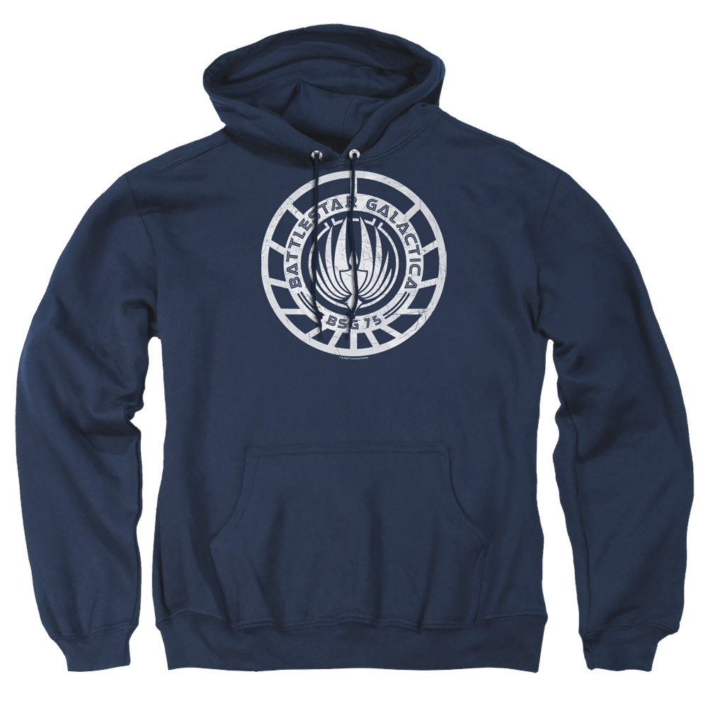Battlestar Galactica Scratched Bsg Logo - Pullover Hoodie