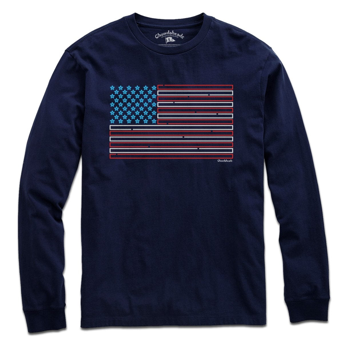 USA Flag Neon Sign T-Shirt