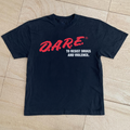 VINTAGE 1980s DARE MERCH BLACK T-SHIRT