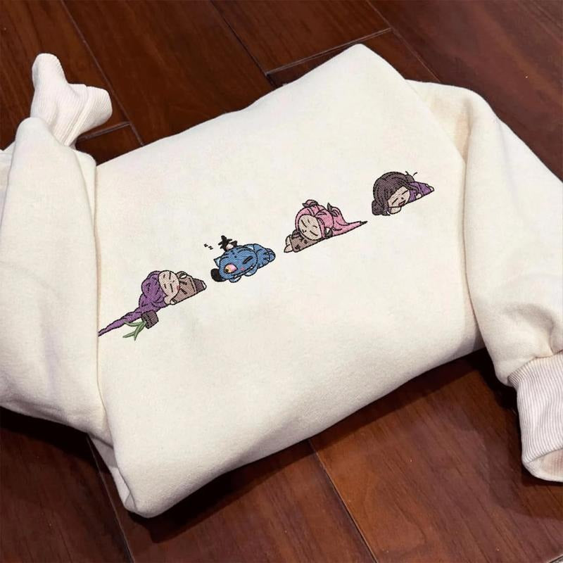 Embroidered Hunter Tiger Shirt, Huntrix Girls Shirt, Kpop Demon Hunter Shirt, Hunter Merch, Anime Shirt Design, Anime Lover Gifts