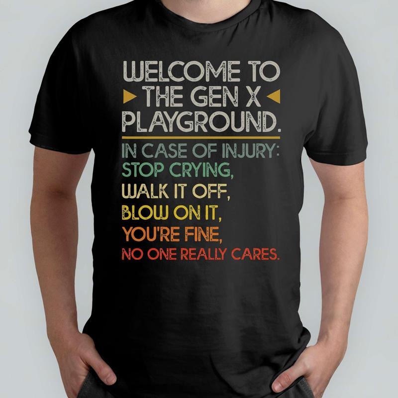 Gen X Playground Rules Shirt Retro 80s 90s Tee Funny Gen X Shirt Nostalgic Playground Rules Old School Shirt  T-shirt, sweater and Hoodie