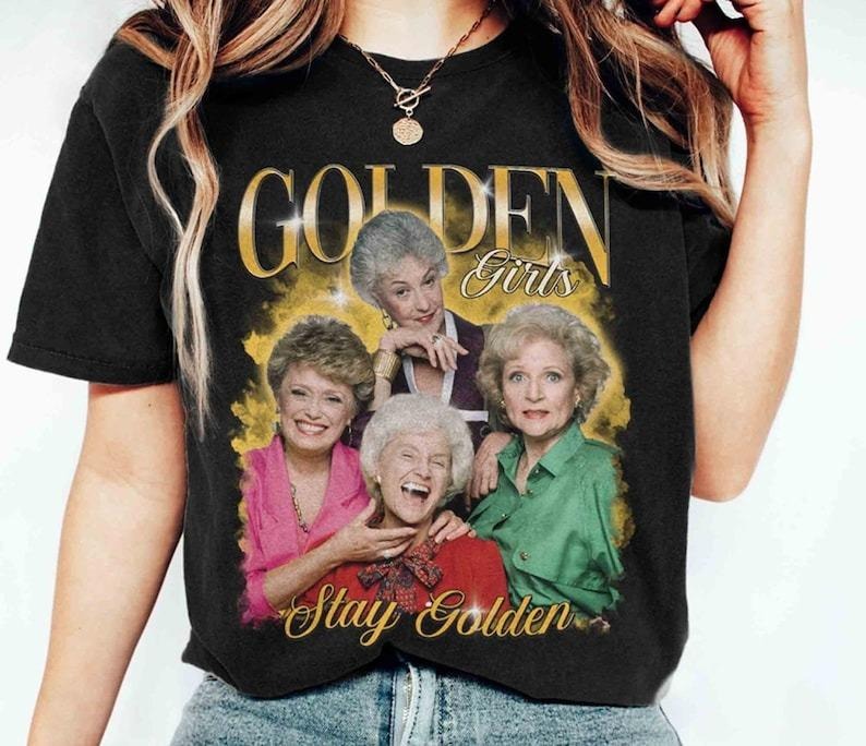 Golden Girls Stay Golden Shirt, Golden Girl Shirt,  The Golden Fan Shirt, 80s Tv Sitcom