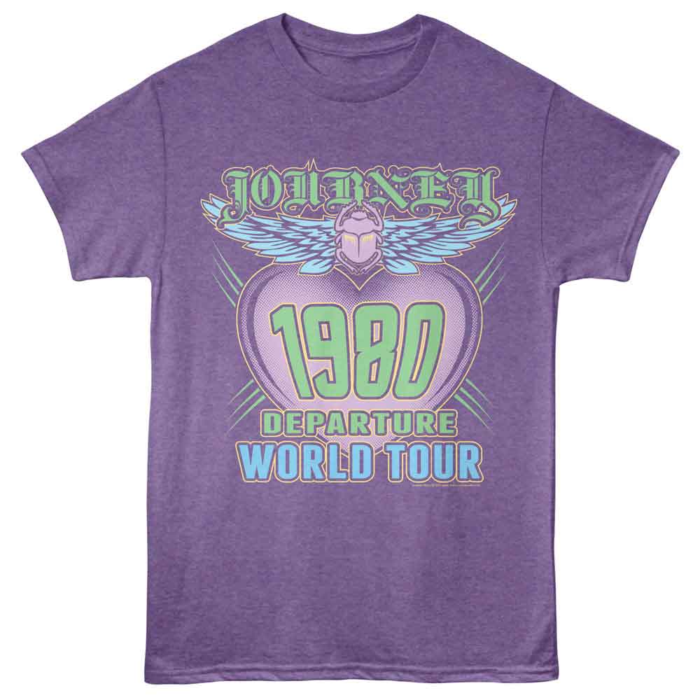 Journey Departure World Tour Official Heather T-Shirt