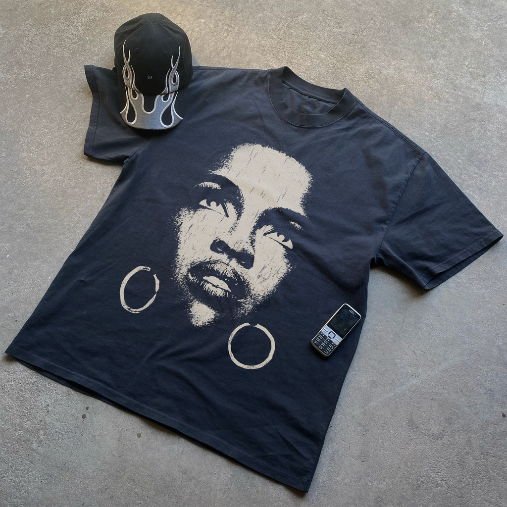 LAUREN HILL HEAVYWEIGHT BLACK T-SHIRT