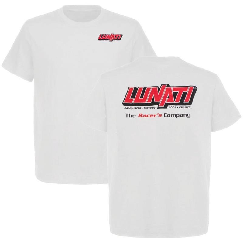 Lunati Logo T-shirt Camshaft Shirt For Car Enthusiast Casual Cotton Top, Menswear Car Parts Short Sleeve