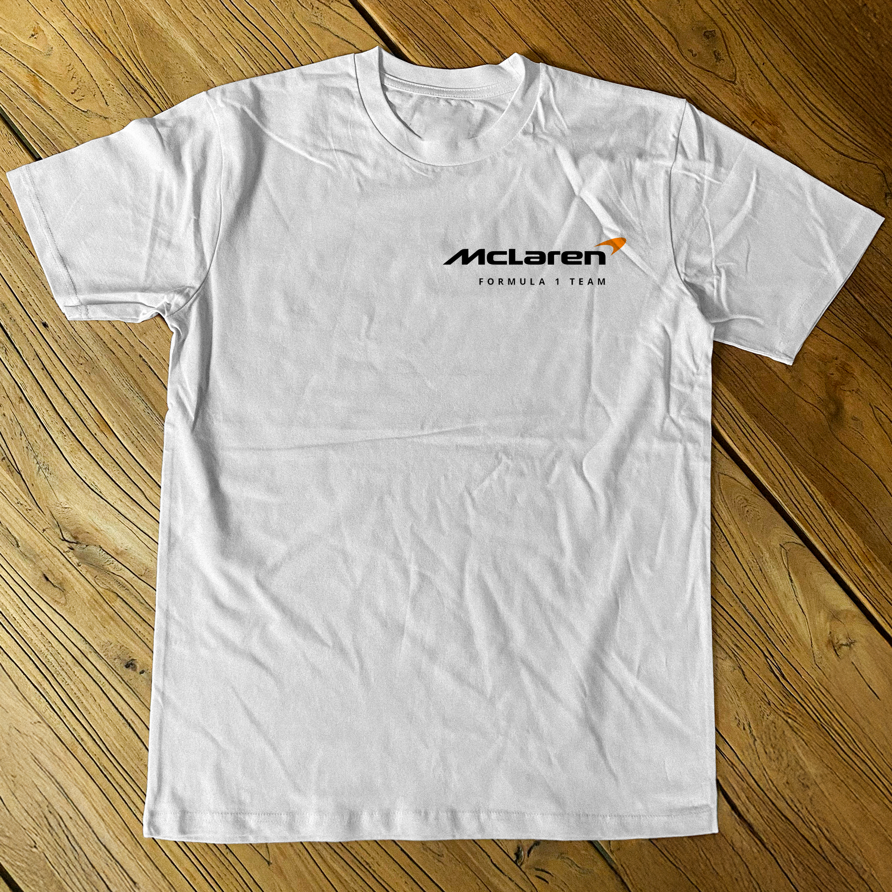 'MC F1' HEAVYWEIGHT WHITE T-SHIRT