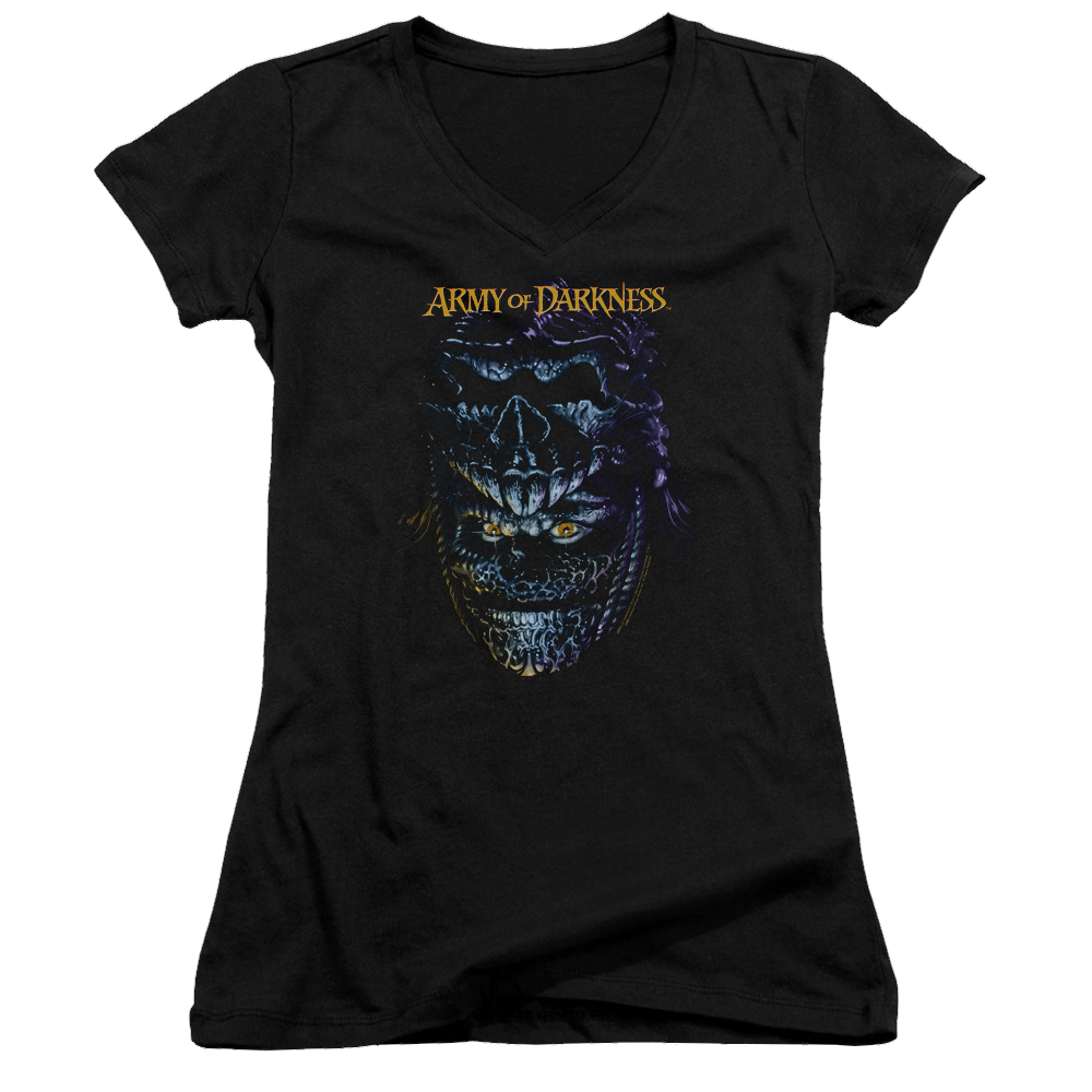 Army Of Darkness Evil Ash - Juniors V-Neck T-Shirt