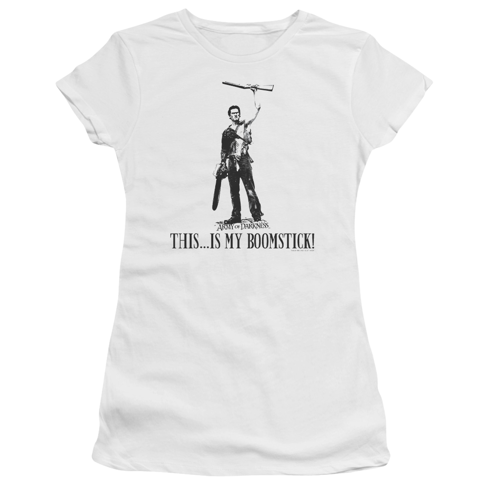Army Of Darkness Boomstick! - Juniors T-Shirt