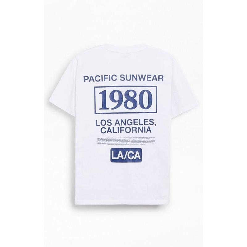 Pacsun Men's Pacific Sunwear LA 1980 Oversized T-Shirt - Multicolor