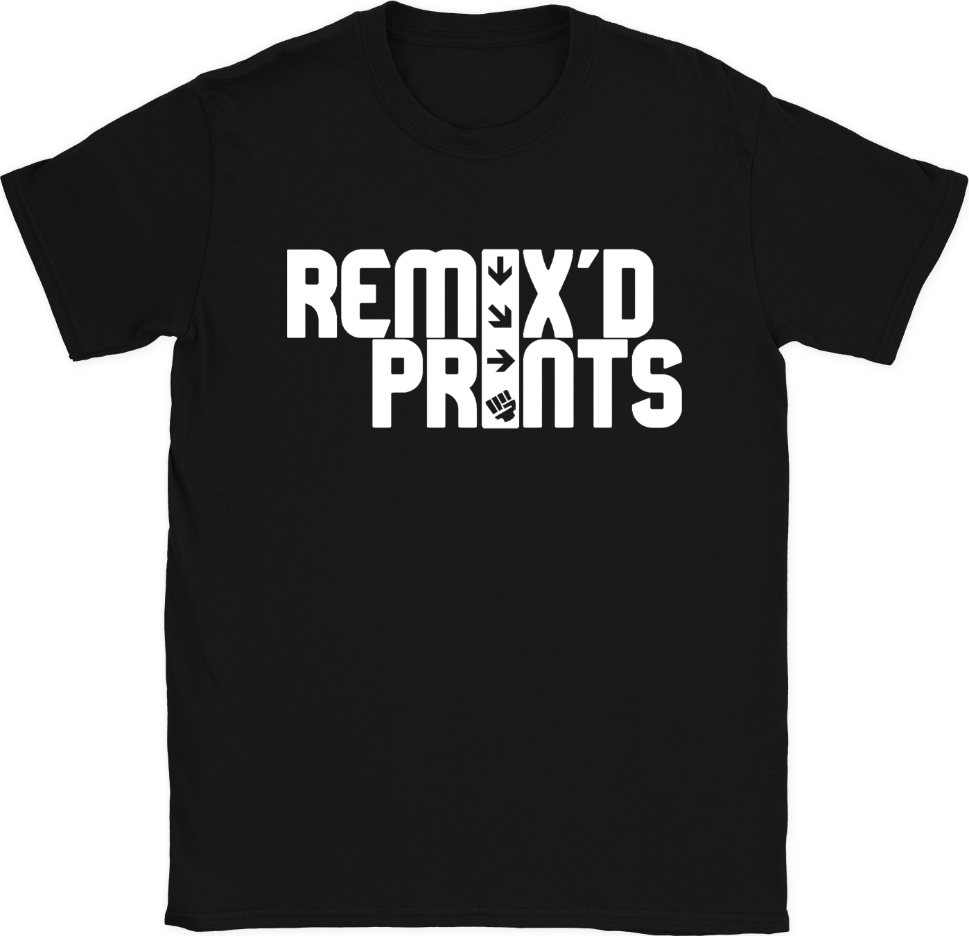 REMIXD Prints - 'REMIXD logo' T-Shirt - Black