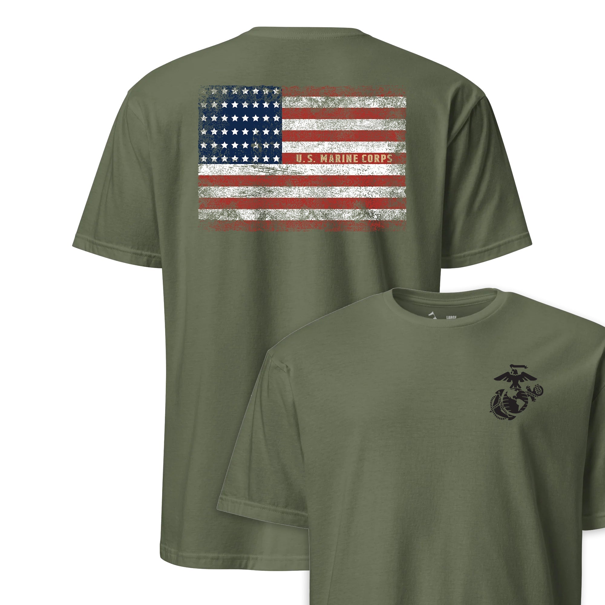 "Spirit of 1917" USMC Vintage Flag T-Shirt