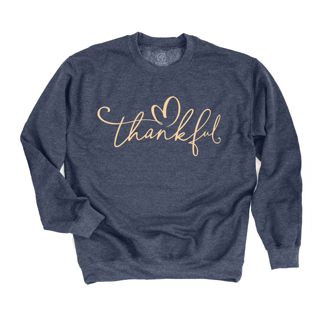 $5 Thankful Script Sweatshirt *Add Any Other Item To Cart To Unlock $5 Price. Limit 1*