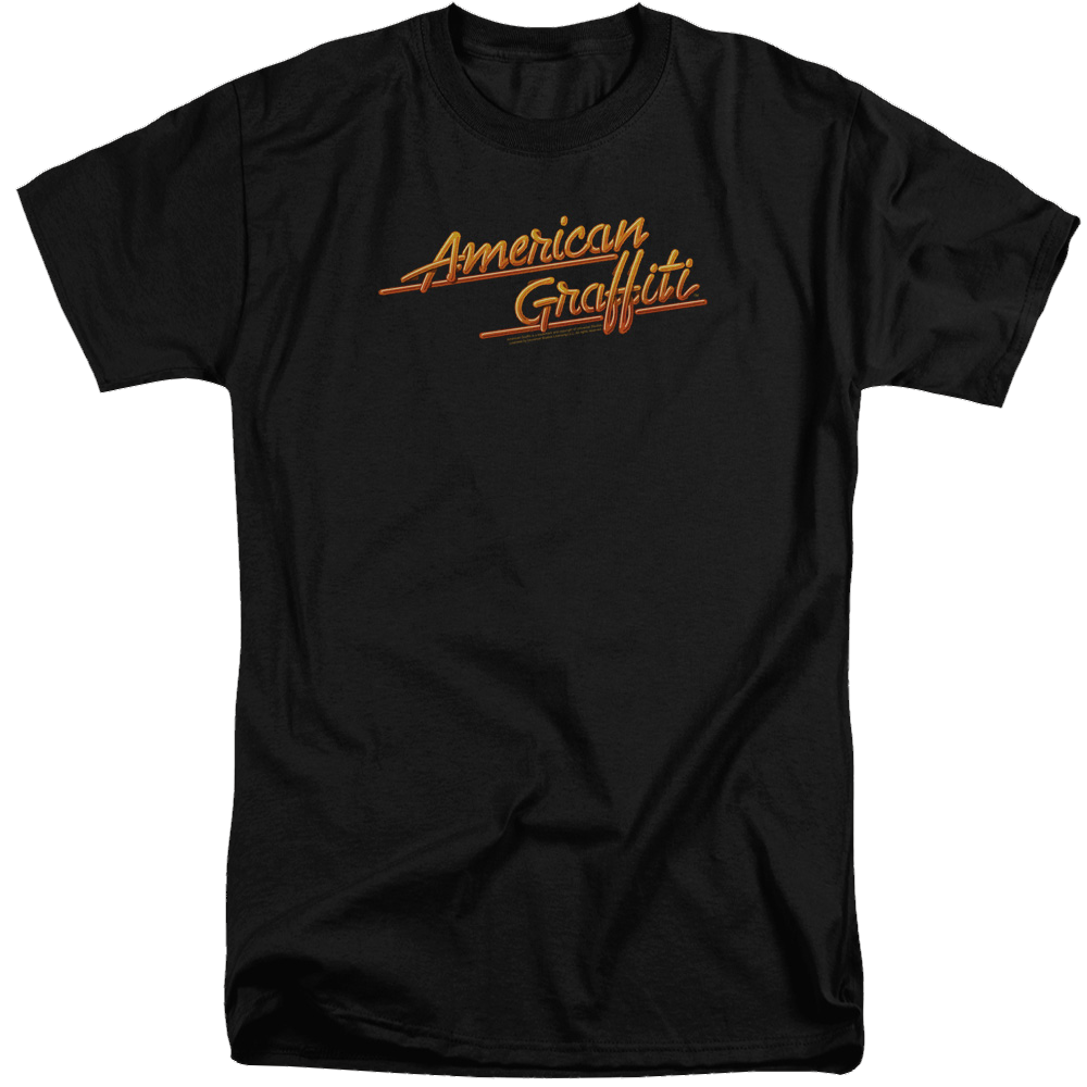 American Graffiti Neon Logo - Men's Tall Fit T-Shirt
