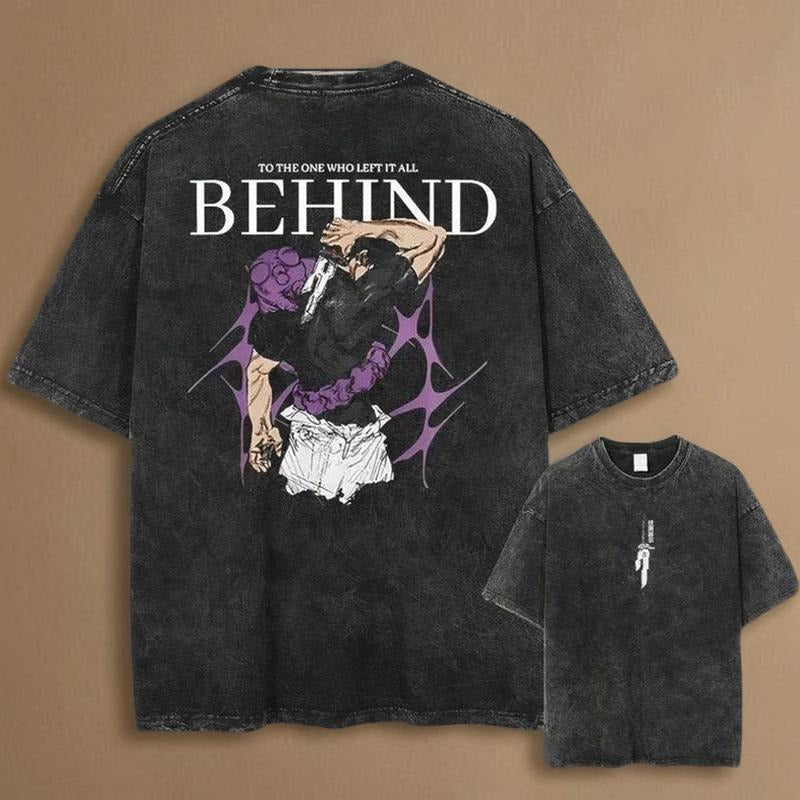 Vintage Washed Toji Shirt, JJK Anime Graphic Tee, Faded Look Manga T-Shirt, Streetwear Gift for Anime Fans