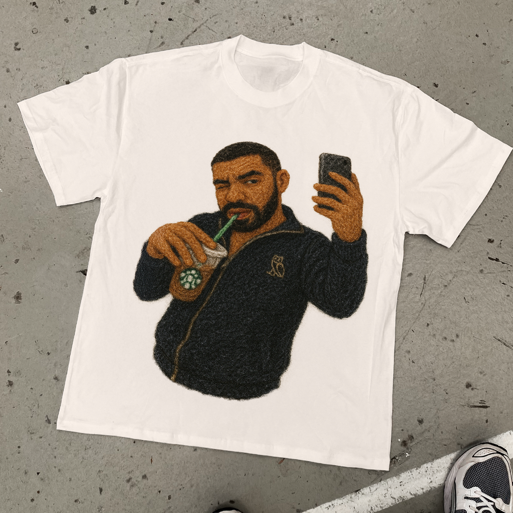 'BBL DRIZZY' HEAVY FADED BONE T-SHIRT
