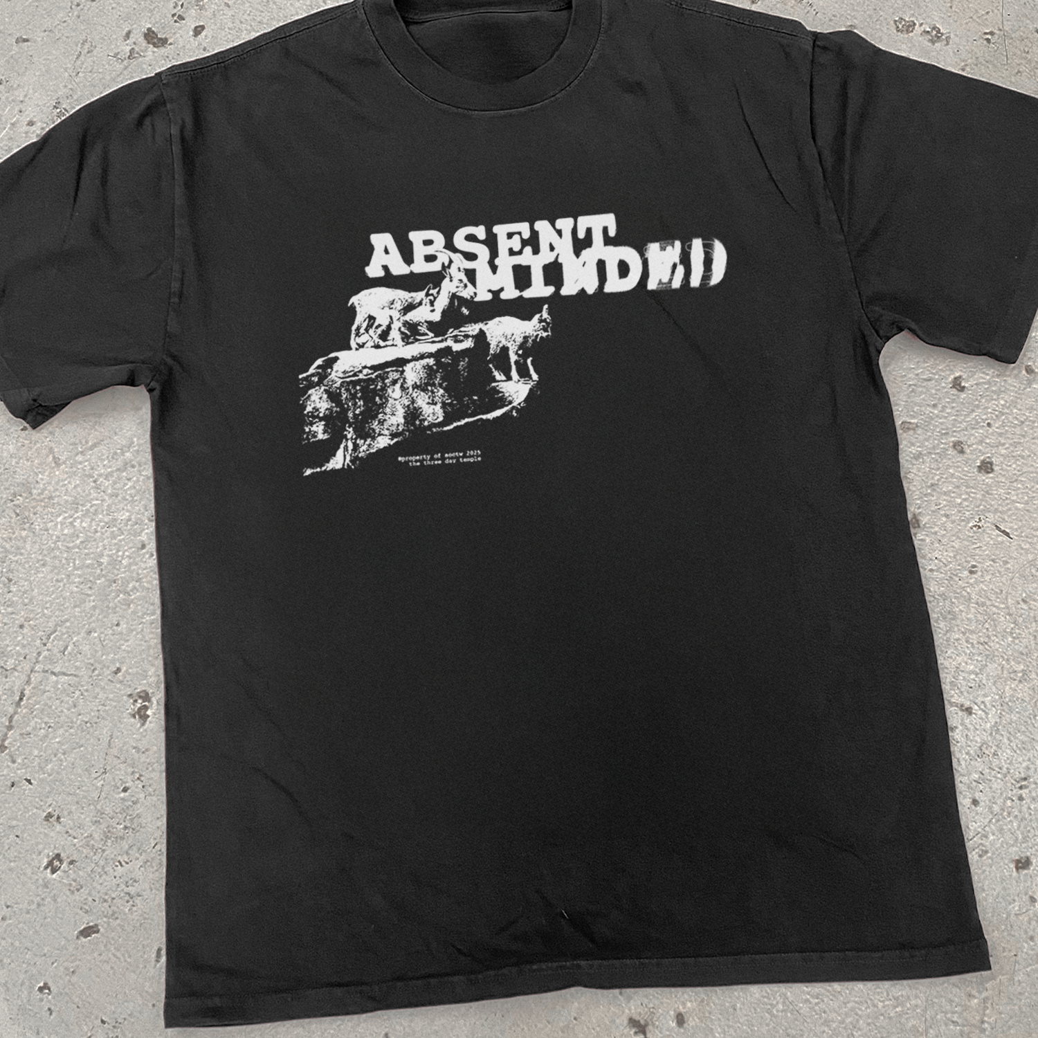 'ABSENT MINDED' HEAVYWEIGHT FADED TEE