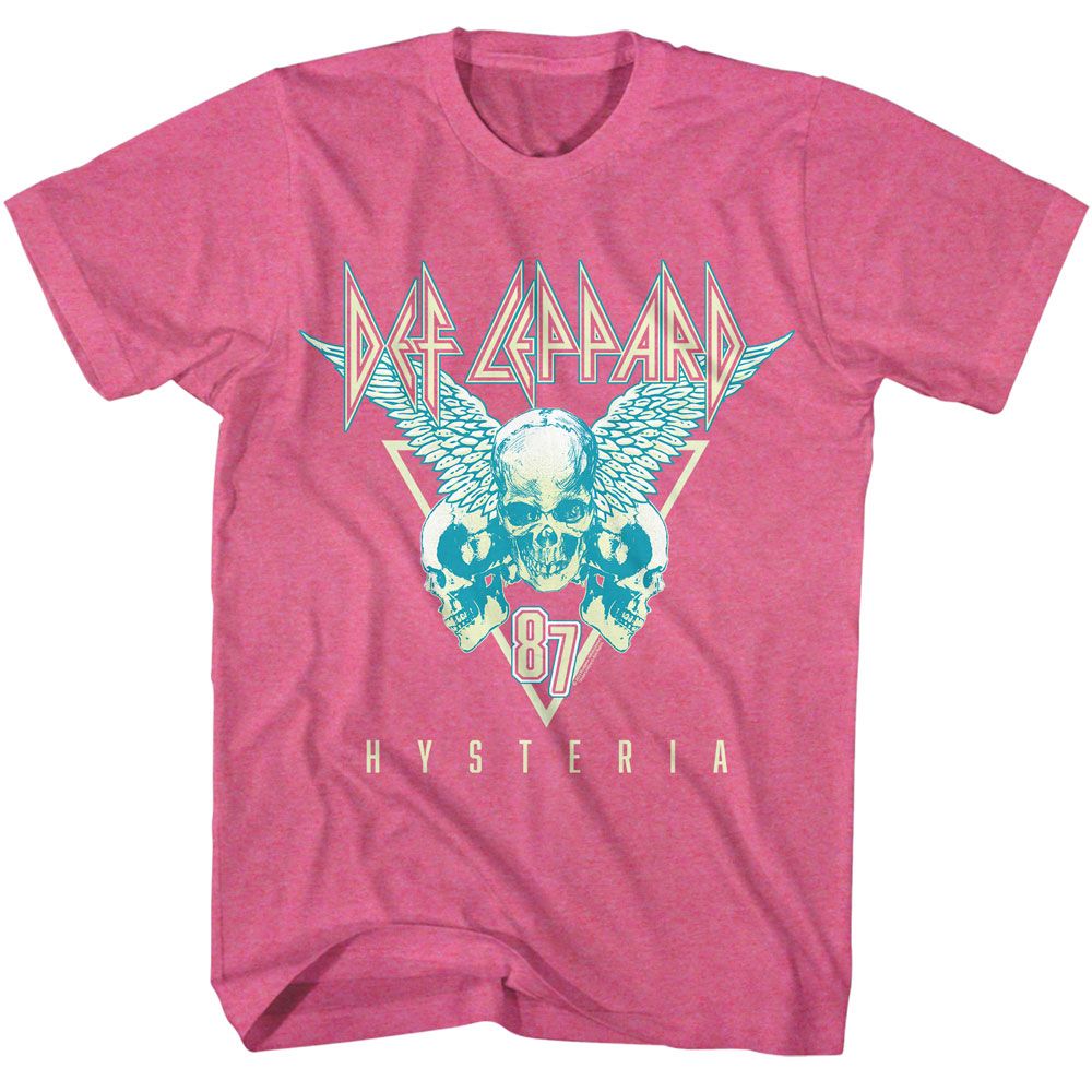 Def Leppard - Skulls 3 Tone Boyfriend Tee