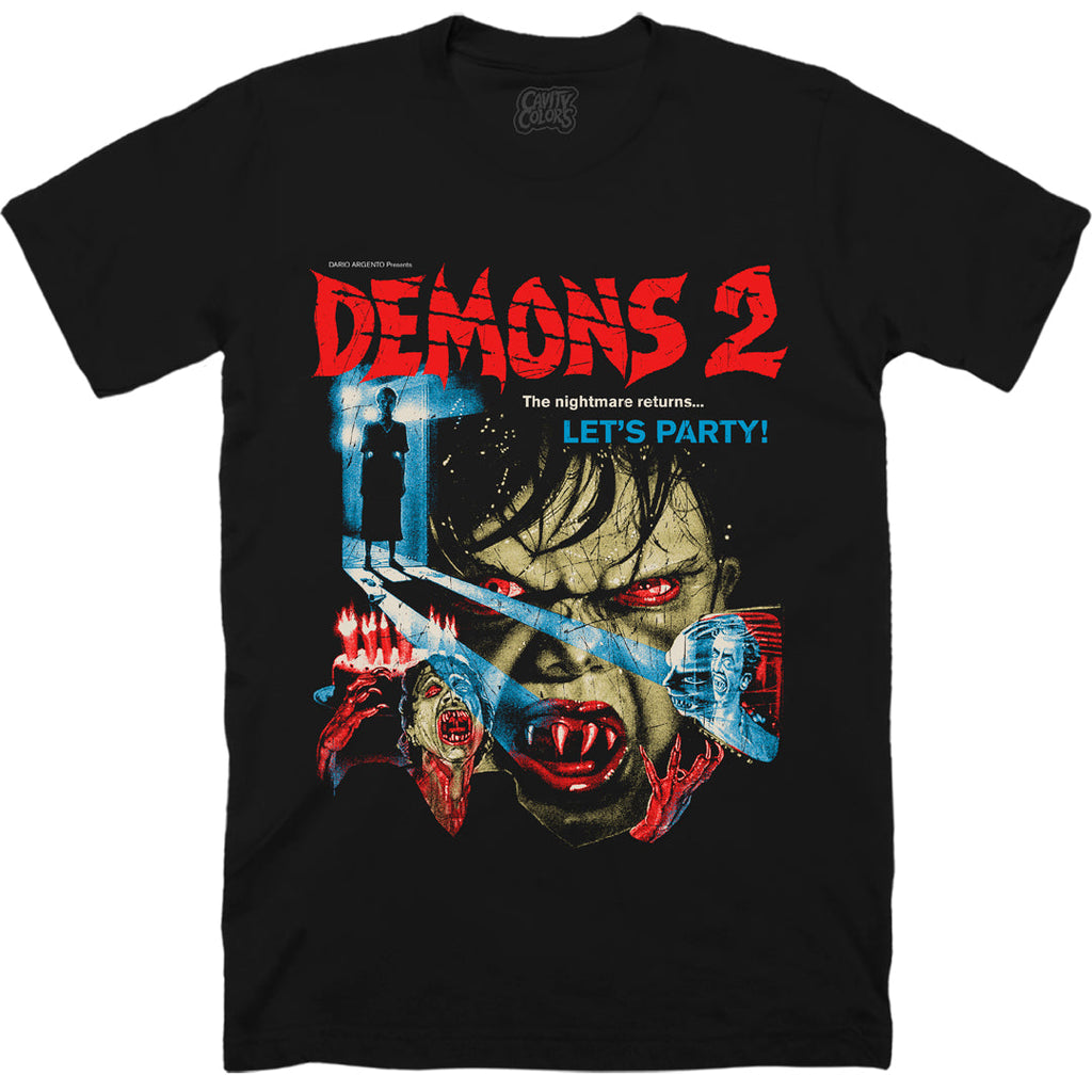 DEMONS 2: '80S HORROR PROMO - T-SHIRT