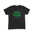 "Fight For My Future" Youth Black Tee