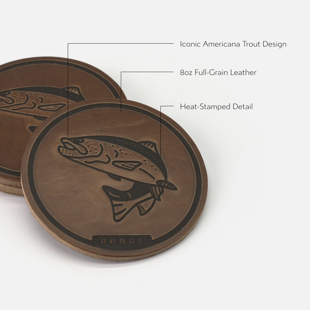 Americana Trout Coasters