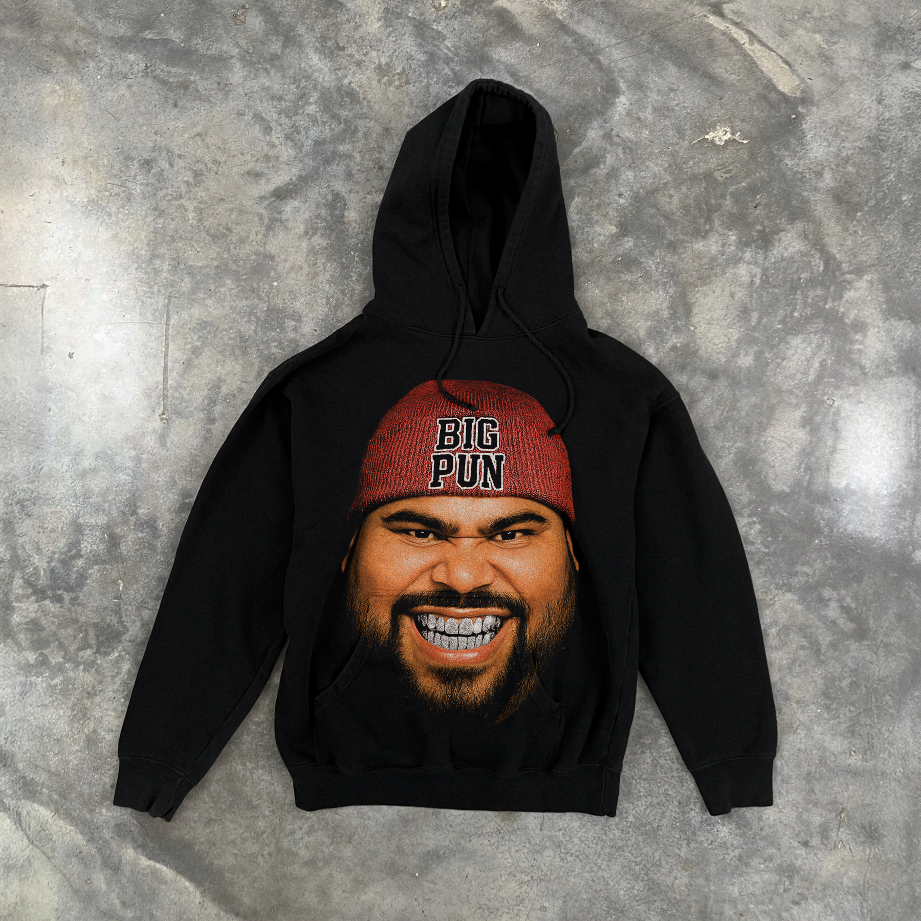 'BIG PUN' GRILLZ BLACK HOODIE