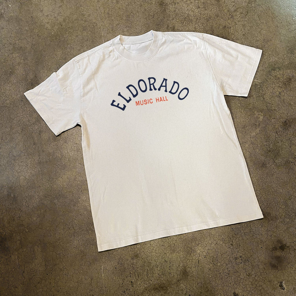 'EL DORADO' WHITE FADED HEAVYWEIGHT TEE