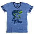 Turtle Enjoy the Journey Ringer V-Neck Tee
