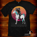 Ninja Unicorn Retro 80s Tee
