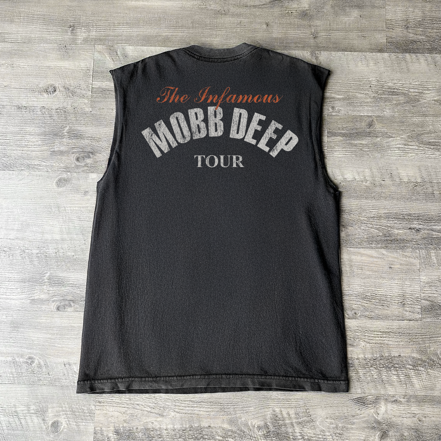 '06 MOBB DEEP 'BLOOD MONEY' ALBUM BLACK CUT-OFF TEE