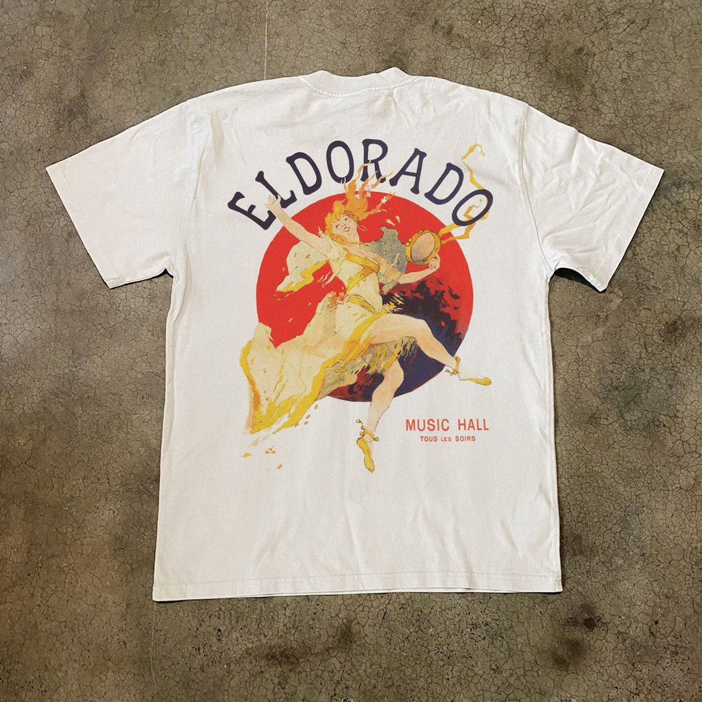 'EL DORADO' WHITE FADED HEAVYWEIGHT TEE
