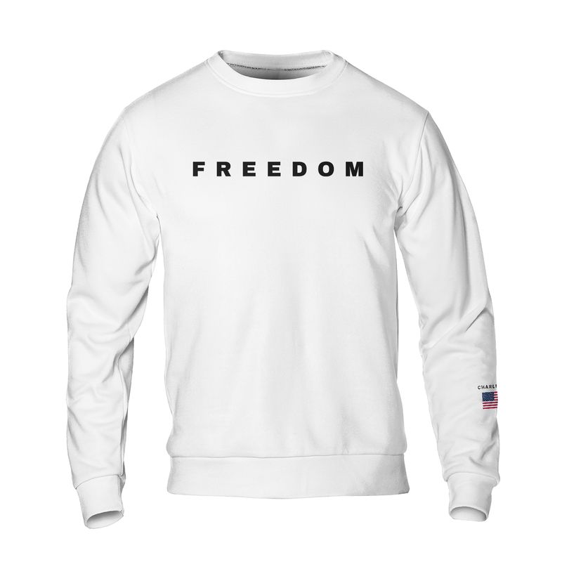 Freedom Charlie Kirk USA Flag Sweatshirt