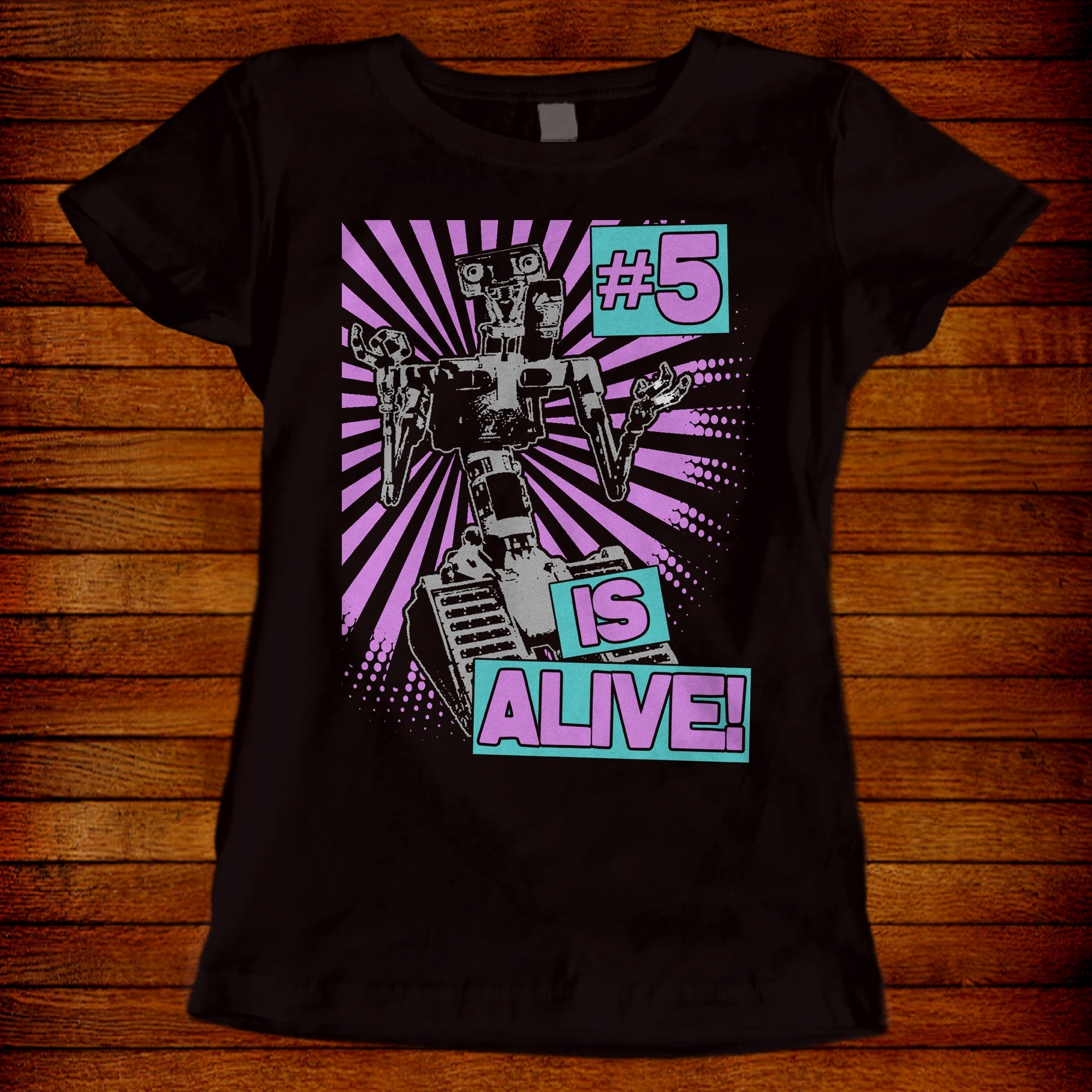 80s Retro Short Circuit T-shirt #5 Is Alive