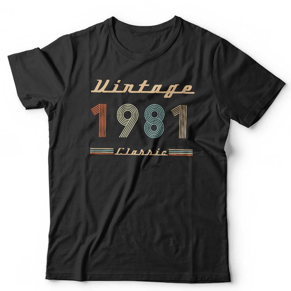 Vintage Classic 1980s Birthday Tshirt Unisex