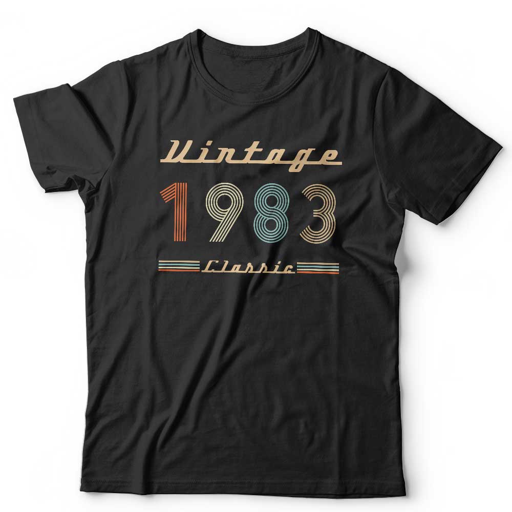 Vintage Classic 1980s Birthday Tshirt Unisex
