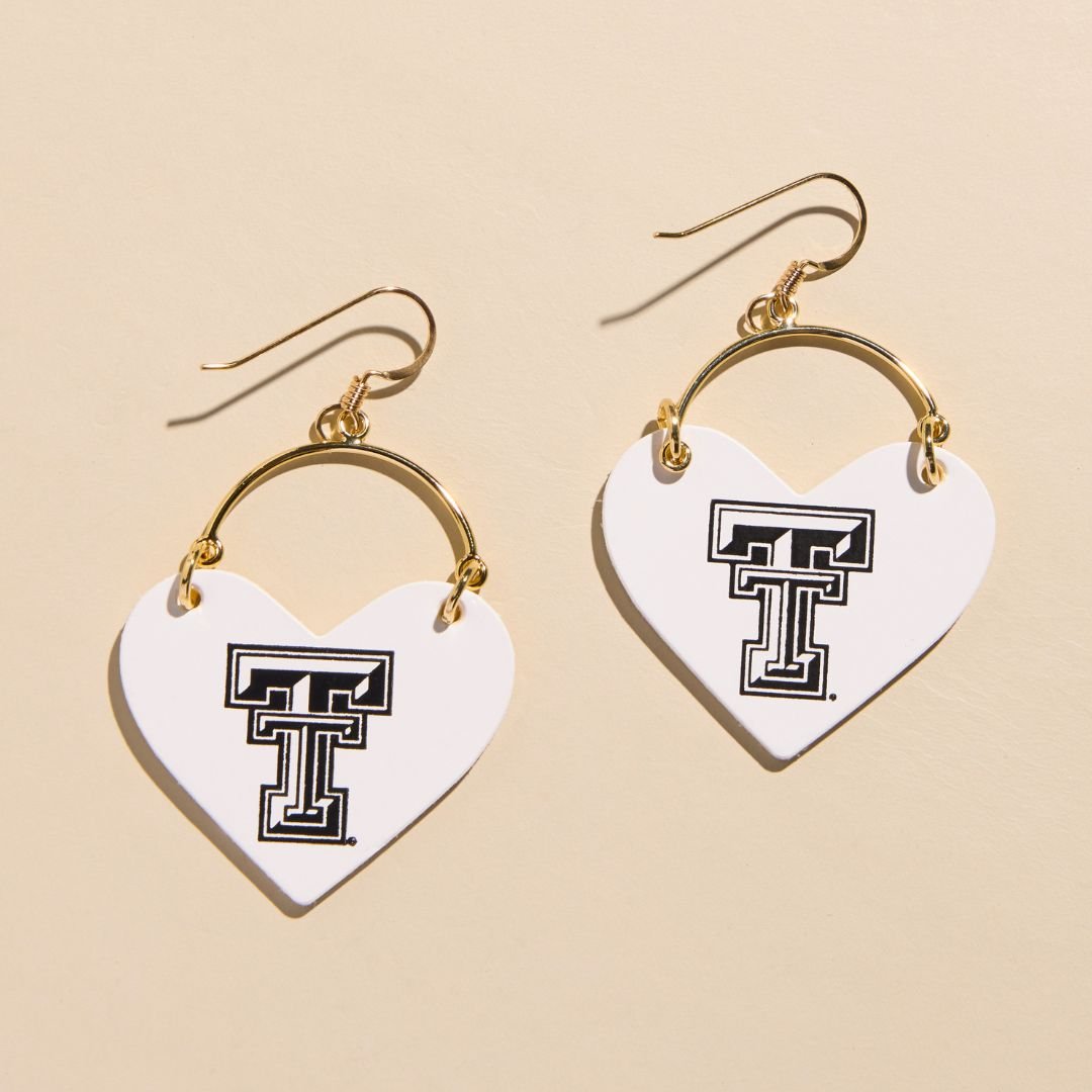 White Texas Tech Logo Lover