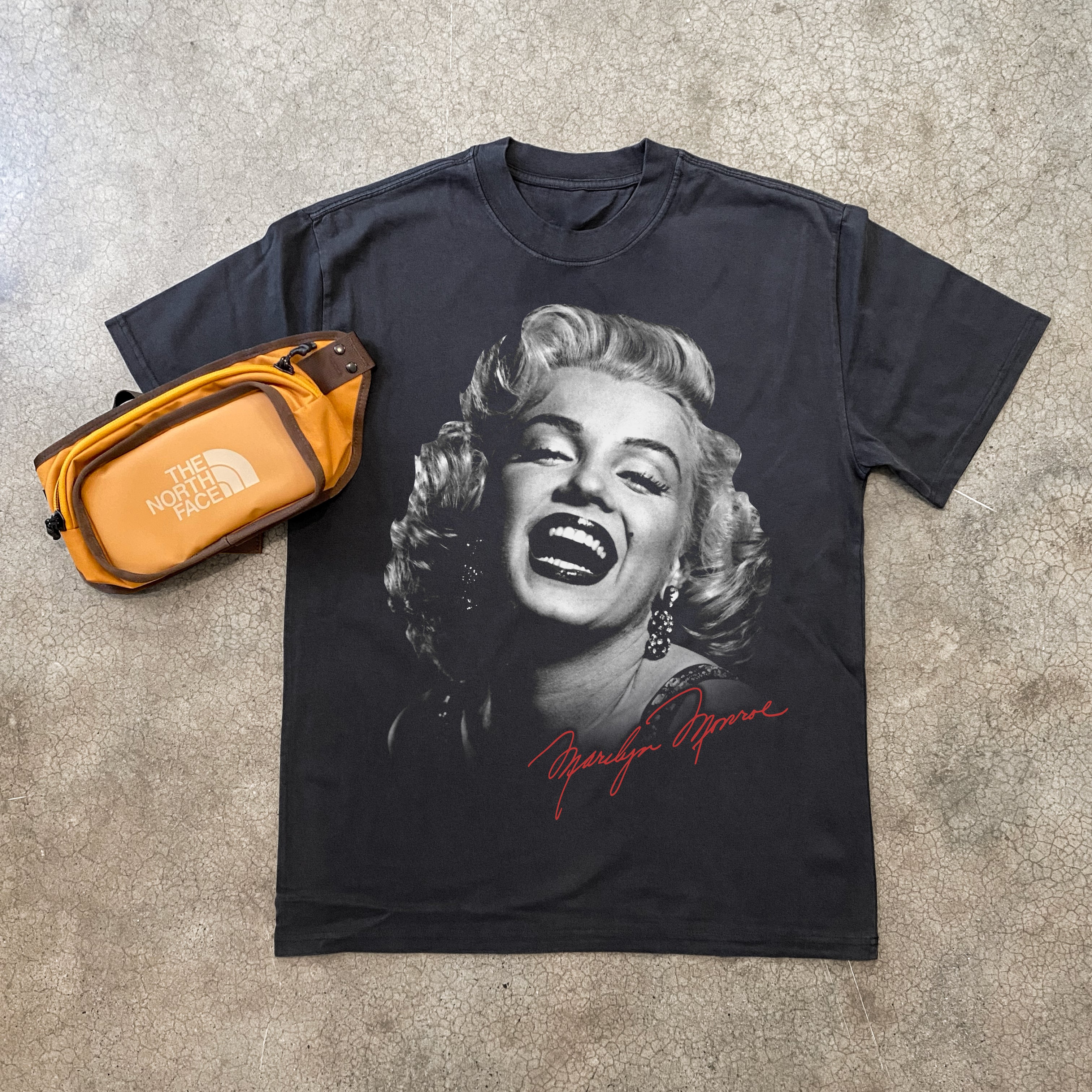 VINTAGE 1980s MARILYN MONROE HEAVYWEIGHT BLACK T-SHIRT