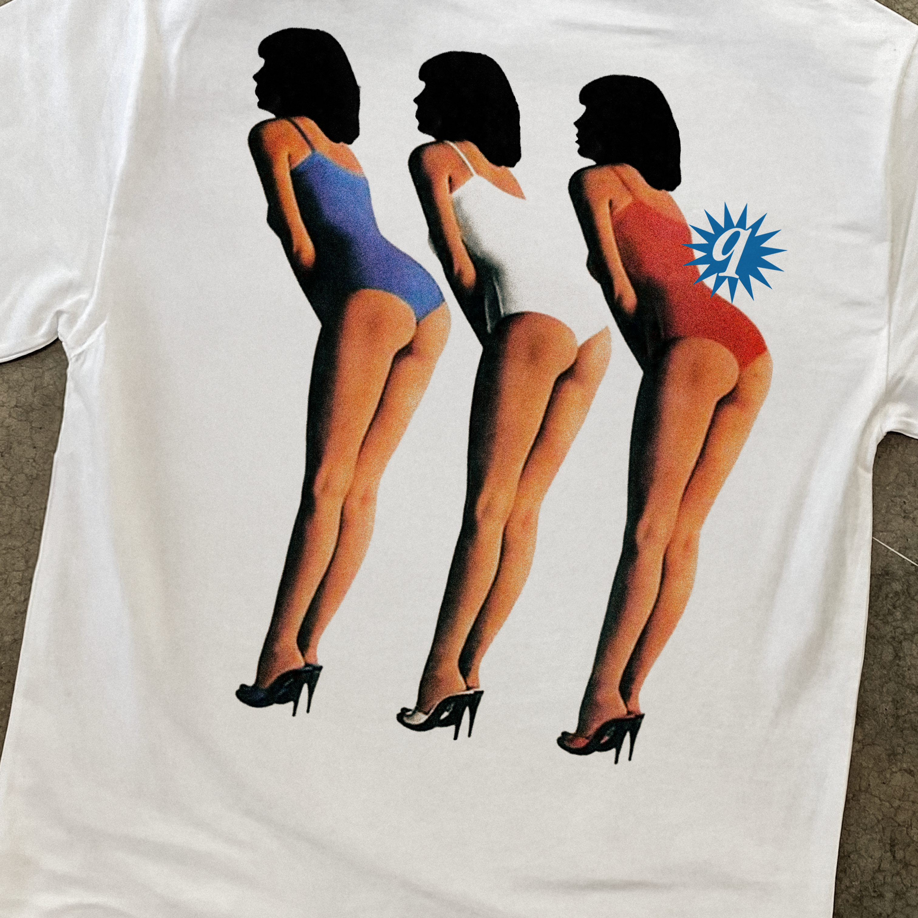 '777' BIKINI CONTEST HEAVYWEIGHT WHITE TEE
